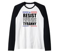 Resist Tyranny Pro Democracy Dies in Silence Dissent No King Manche Raglan