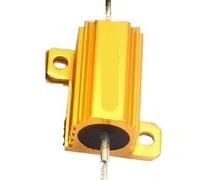 Résistance à enveloppe en aluminium plaquée or Coque métallique de puissance en aluminium, 1 pièce, 10W 25W, 0.01~30K 1 2 3 5 6 8 10 20 100 150 1K 10K ohm(10W-27R)