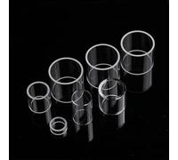 Résistance à haute température du tube en verre de quartz for laboratoire ou industrie(50mmx4mmx300mm)