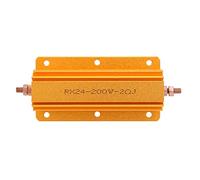 Résistance à la résistance de la plaie de fil Klanata Résistance à la puissance de puissance Res Résistance réglable 200W RX24 Boîtier en aluminium Boîtier en aluminium 2OHM 2R