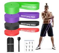 Resistance Band Pull Up Assist Band - Resistance Workout Exercise Band, Stretch Training Red Fitness Band for Unisex, Ideal for Home, Pilates, Yoga, Powerlifting, Crossfit, Muscle Toning
