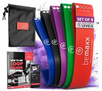 Resistance Band-Set Of Latex Or Fabric Band + Training Book And BagLoop Booty Bands Minibands Elastiband Kit,Sport Gym Yoga Pilates Gymnastics Leg Thigh