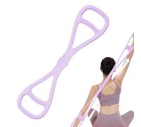 Resistance Bands - 14.57x3.35 inches Compact 8 Shaped Exercise Band for Strength Training, Flexibility Support with Ergonomic Function, Arm Workout Tool for Home Gym Fitness, Latex Black, Portable Use