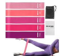 Resistance Bands, 23.62 inch Elastic Belt for Fitness Workout, Pilates Equipment with Non Slip Design and Multiple Levels Strength Training, Exercise Bands for Women Men Yoga Gym Sports Home Outdoors
