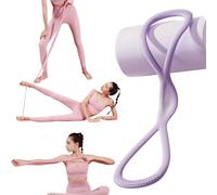Resistance Bands, Figure 8 Exercise Bands for Women Men, Elastic Rope Stretch Bands for Yoga Pilates, Fullbody Yoga Pulling Rope for Arms, Back, Portable Shoulder Stretch with Handles(Purple 15lbs)