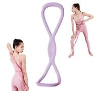 Resistance Bands, Figure 8 Exercise Bands for Women Men, Figure 8 Resistance Band with Handles, for Arms, Back, Shoulders, Legs and HIPS Working Out(Purple,25 pounds)