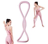 Resistance Bands, Figure 8 Exercise Bands for Women Men, Figure 8 Resistance Band with Handles, for Arms, Back, Shoulders, Legs and HIPS Working Out(Powder,15 pounds)