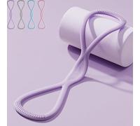 Resistance Bands, Figure 8 Exercise Bands for Women Men, Fitness Band for Workout Home Gym Stretching Pilates (Purple/15lb)