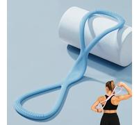 Resistance Bands, Figure 8 Exercise Bands for Women Men - Victoriousact Pilates Bands Resistance, Tone Chest, Back & Glutes Effortlessly - Complete Upper/Lower Body Workouts (Blue)