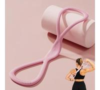 Resistance Bands, Figure 8 Exercise Bands for Women Men - Victoriousact Pilates Bands Resistance, Tone Chest, Back & Glutes Effortlessly - Complete Upper/Lower Body Workouts (Pink)