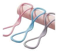Resistance Bands,Figure 8 Resistance Bands for Women Men,15/25/35 LB High Elasticity,Luminous Exercise Bands with Handles for Working Out,Arm,Chest Expander Strap,Yoga,Starter Set (Mix-B)