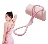 Resistance Bands,Figure 8 Resistance Bands for Women Men,15/25/35 LB High Elasticity,Luminous Exercise Bands with Handles for Working Out,Arm,Chest Expander Strap,Yoga,Starter Set (Pink 15lb)