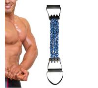 Resistance Bands Set, Stretch Pedal Trainer, Latex High Elasticity Fitness Puller, 3 Hole Chest Expander Muscle Workout Equipment Full Body Stretching Tool for Home Gym Training Use Strength Building