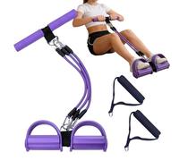 Resistance Bands with Pedals - 3-Tube Puller Strap,with Handle Resistance Bands for Stretching,for Fitness Workout Pilates Physical Gym Sit-ups