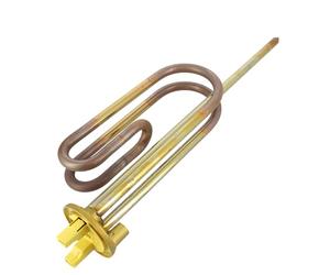 Résistance Blindée 2200W 230V pour Chauffe-Eau avec Bride 6 Trous - Longueur Tige Thermostat 270mm - Filetage Anode M5 - Référence 60000689 65407070