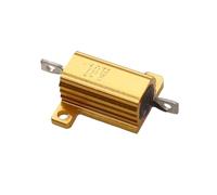 Résistance bobinée en aluminium 10 W, boîtier métallique, 0,1 R à 30 kOhm, élément de résistance enfichable de haute précision, 1 pièce(0.5R)