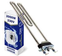 Resistance Chauffante Machine a Laver 2000W 230V avec Code Original 00265961 265961 12029196 pour Bosch pour Siemens Maxx Logixx Serie 2 iQ100 iQ300 iQ500 iQ700 iQ800 - Garantie de 10 Ans - MONTERAL