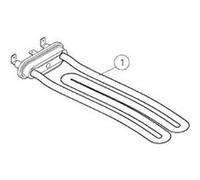 Resistance Courbee 3000w Pour Lave Linge Ipso - 2090056210