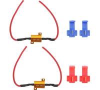 Résistance de charge métal + plastique Décodeur, résistance à la blessure du fil, prime pour les ampoules de phares antibrouillard de voiture -LED de phares