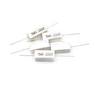 Résistance de ciment 5W 0,1r ~ 100K 0,5Ω 20 ohm 47R LED, boîte à lumière électronique, résistance en céramique horizontale, 1 pièce (Color : 1PCS, Size : 1.8R)