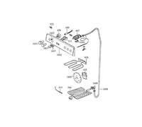 RESISTANCE DE GRILLE 2000 W REP614 pour CUISINIERE GERMANIA - 0606054