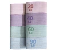 Résistance des bandes d'exercice, sangles élastiques élastiques en 4 pièces pour l'entraînement en force, équipement d'entraînement avec une fonction polyvalente, accessoire de fitness pour la taille,