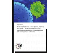 Résistance des sous-types non-b du vih-1 aux antirétroviraux - HAIDARA-A - P.academiques Francophones - broché - Essai