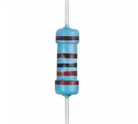 Résistance fixe à puce Résistance électronique à couche métallique de précision 0,1-100 kOhm, puissance,5 W, anneau couleur fixe, 100 pièces(300K)