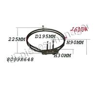 Résistance four chaleur tournante 2800W Ariston - FG46MA - FG46MW - FG46MI - FI466A - FI466W - FI466S