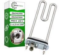 Résistance Lave Linge 1950W 230V 2 x 6,3 mm AMP avec Code Original 2863401000 2863403100 2863403000 2863700500 2863701300 pour Beko pour Arcelik pour Arctic - Garantie de 5 Ans - ONIX TECH