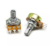 Résistance potentiomètre WH148 3 broches 1K 2K 5K 10K 20K 50K 100K 500K 1M Ohm, résistance rotative conique linéaire B10K B100K, 5 pièces/lot(2K Ohm)