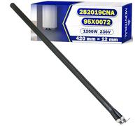 Resistance pour Chauffe Eau Electrique de Type Sec 420 mm Ø12 mm 1200W 230V avec Code Original 282019CNA 95X0072 pour Fagor pour Brandt pour Edesa pour Aspes pour Ocean - Garantie de 10 Ans - MONTERAL