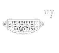 Résistance, pulseur d'air habitacle MAHLE ABR 22 000S