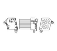 Résistance, pulseur d'air habitacle MAHLE ABR 33 000S