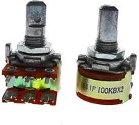 Résistance réglable, potentiomètre 1 pièce WH148 FD16 15 mm 100 K 100 K B X 2 potentiomètre duplex potentiomètre de contrôle du volume audio RK163