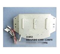 Resistance Seche Linge 1200 W+1200 W Pour Sèche Linge Brandt Resistance Pour Seche Linge 1200w+1200w Equipee De Fusible + 2 Thermostats Brandt-Vedette - Thomson - De Dietrich - Sauter: 57x0120 - 57x09