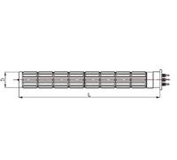 Resistance Steatite 2400 W Dia 52 Lg 440