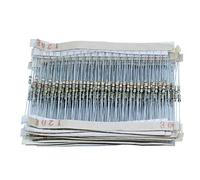 Résistances 1500 pièces/lot 75 valeurs 1/4W 0.25W Kit d'assortiment de résistances à Film de carbone boîte 1R-10M résistance Composants consommateurs d'énergie