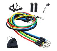 Resistances Bands, 11-Piece Home Fitness Set, 22x22x8cm, Heavy-Duty Exercise Bands with Handles, Adjustable Strength Training Kit, Full-Body Workout Equipment for Men and Women