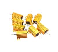 Résistances bobinées à coque métallique en aluminium 25W-RX24, 5 pièces, 1R 10R 100R 4.7K 5.1K 10K 15K 20K 22K 30K 50K 75K 82K 0.1~100K (Size : 5.6R)