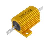 Résistances fixes montées sur châssis 25W 27 Ohm 5% Boîtier en aluminium Résistances simples Résistance bobinée Composants consommateurs d'énergie