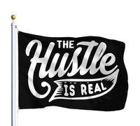 Résistant À La Décoloration Drapeau L'Arnaque Est Réelle Drapeaux Avec Œillets Bannière Extérieure Pour Bar Célébration Fête 90X150Cm