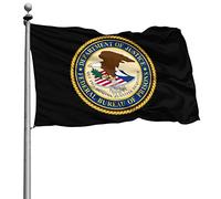 Résistant À La Décoloration Drapeaux De Pirate Personnalisé Bannière Extérieure Bureau Fédéral Des Prisons Des États-Unis 90X150Cm Bruant Pour Bar Extérieur Manif
