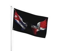 Résistant À La Décoloration Uv Drapeau De Jardin 90X150Cm Cuba Et La République Dominicaine Pirate Drapeau Diversité Bannière De Jardin Pour Festival, Jardin, Cadeau De Noë