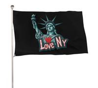 Résistant À La Décoloration Uv Pirate Drapeaux J'Aime New York Drapeau Personnalisé Individualité Drapeaux Bannières Pour Décoration D'Intérieur, Cadeau De Noë, Festival, 3X5 Ft