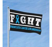 Résistant À La Décoloration Uv Pirate Drapeaux Sensibilisation À La Lutte Contre Le Cancer De La Prostate Drapeau De Jardin Resistant Exterieur Drapeaux Bannières Pour Festival, Jardin, 3X5 Ft