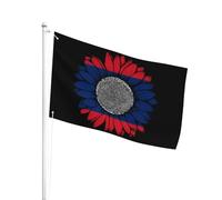 Résistant À La Décoloration Uv Pirate Drapeaux Tournesol Vintage Du Laos Drapeau Personnalisé L’Extérieur Drapeaux Bannières Pour Festival, Jardin, Décoration D'Intérieur, 3X5 Ft