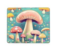 résistant à Usure Tapis de Bureau, Jolis Petits Champignons, Confort Tapis de Souris de Jeu, Gaming Mousepad, 25X30cm, Claviers, Ordinateur, PC