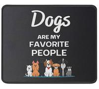 résistant à Usure Tapis de Bureau, Les Chiens sont des Gens préférés Chien Mignon Mousepad Portable Tapis de Souris de Jeu pour Jeux Claviers Souris