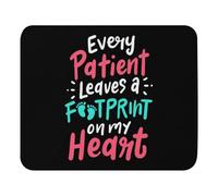 Résistant à Usure Tapis de Souris de Jeu, Chaque Patient Laisse Une Empreinte médicale Citation Mouse Pad Portable Tapis Souris pour Claviers Joueurs Professionnels Jeux